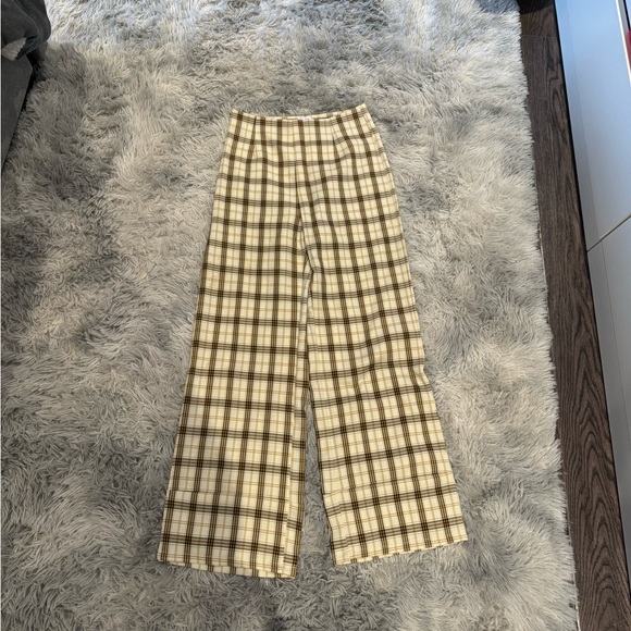 Princess Polly Plaid Trousers - Picture 1 of 3